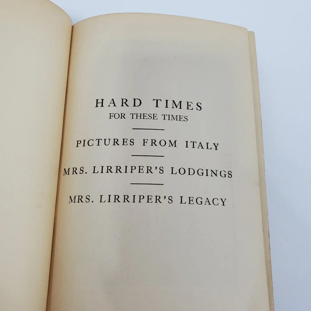 Charles Dickens Hard Times Pictures From Italy‎ Volume XII Antique Book